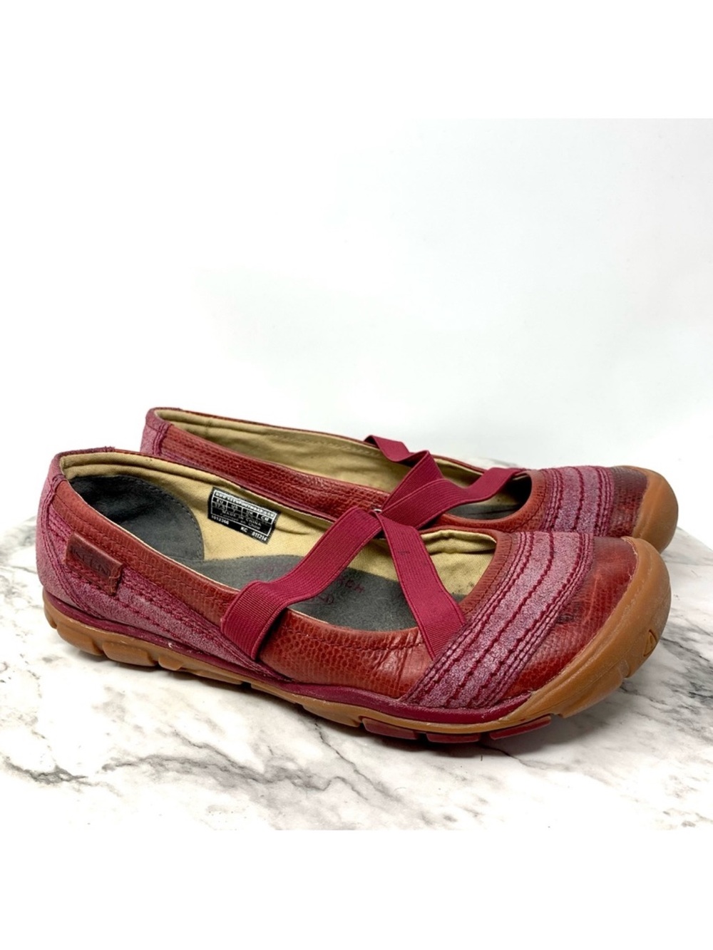 Keen Rivington Criss-Cross CNX Slip On Mary Jane Flats 7 Sporty Gorpcore Y2K